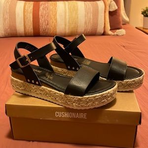 Womens Black Sandals- Worn Once